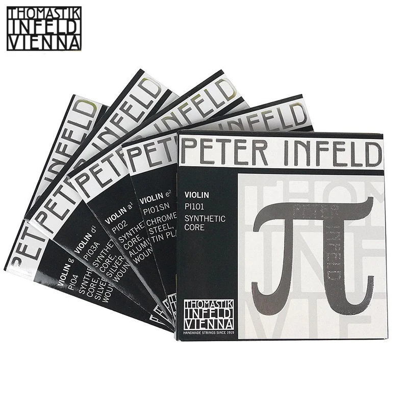 Tomastik Peter Infeld(PI101) скрипка струна полный набор, Оловянная E- серебро D, средний калибр, шаровой конец, сделано в Австрия