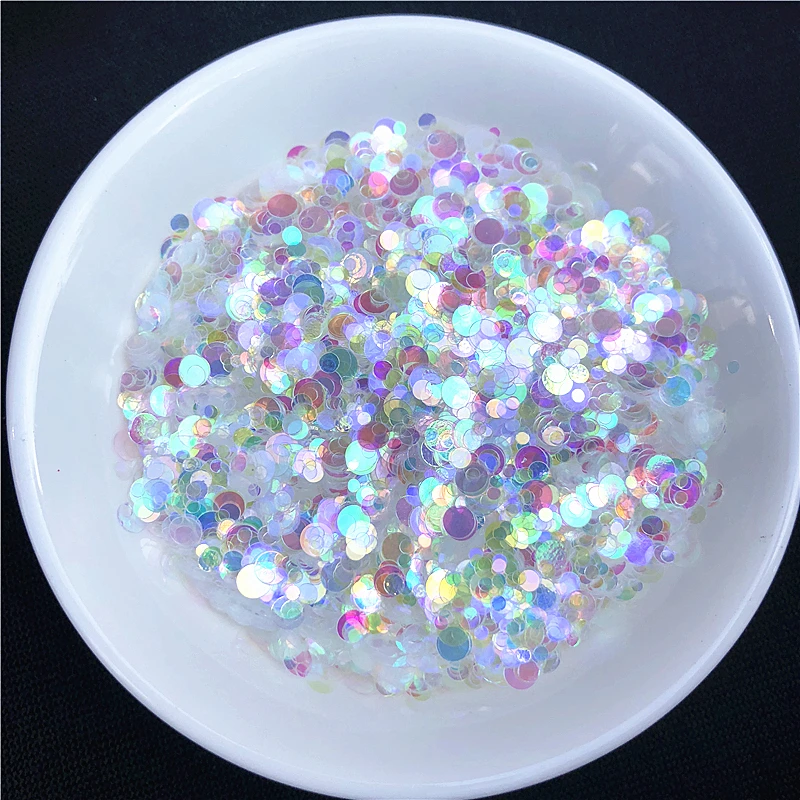 10g/Pack Ultrathin Mix 1-3mm Dot Shape Sequins for Nail art PET Colorful Paillettes Sequin Wedding Craft Decoration confetti | Дом и сад