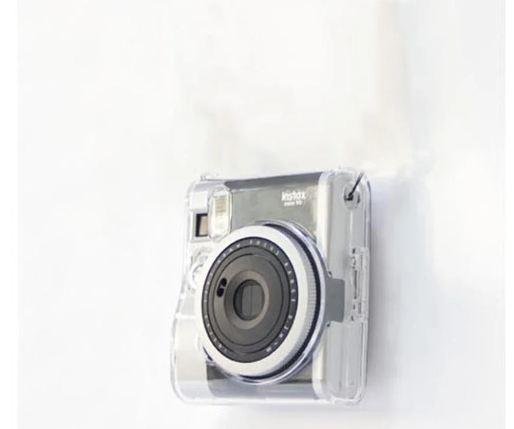 Fujifilm Instax Mini 90 Кристальный чехол для камеры ПВХ прозрачный ремешок защитная сумка