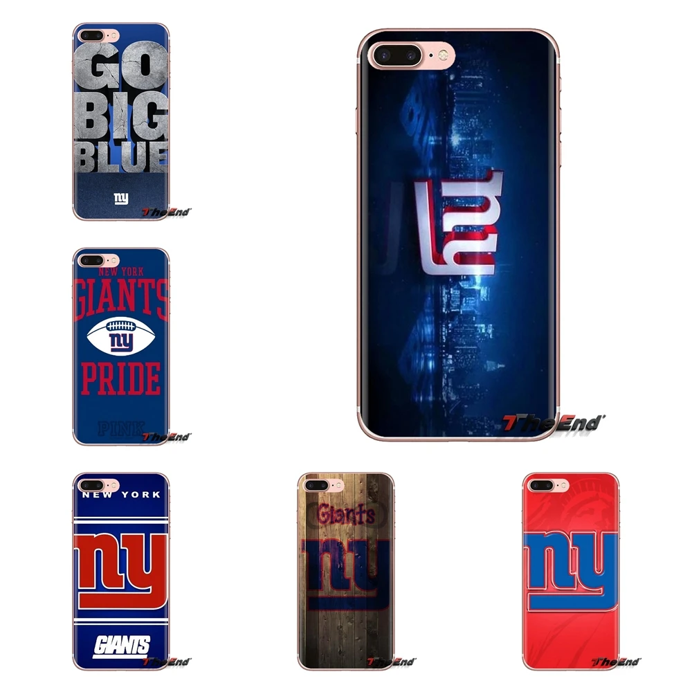 Мягкие чехлы для iPod Touch Apple iPhone 4 4S 5 5S SE 5C 6 6S 7 8 X XR XS Plus MAX NY New York giants с логотипом