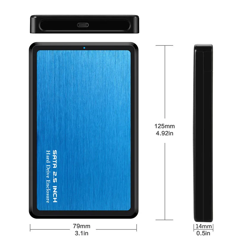 Чехол для жесткого диска 2 5 дюйма SATA на USB 3 1 корпус SSD HDD типа C чехол с поддержкой