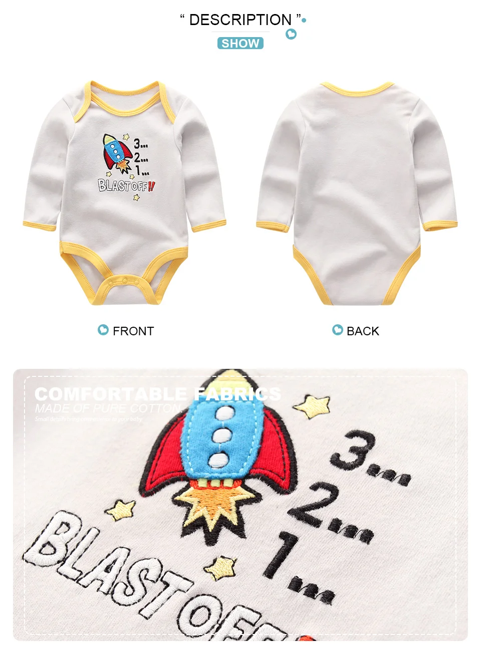 2020 Cotton Baby Girl Clothes Bodysuits+Pants Baby Sets Newborn Clothing Sets Autumn Winter Baby Boy Clothes Roupa de bebe