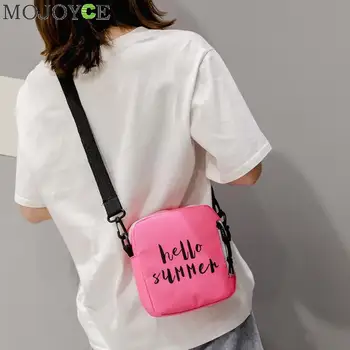 

2019 Women Shoulder Bags Solid Zipper Bags Letter Print Messenger Handbags Canvas Women Men Crossbody Bags