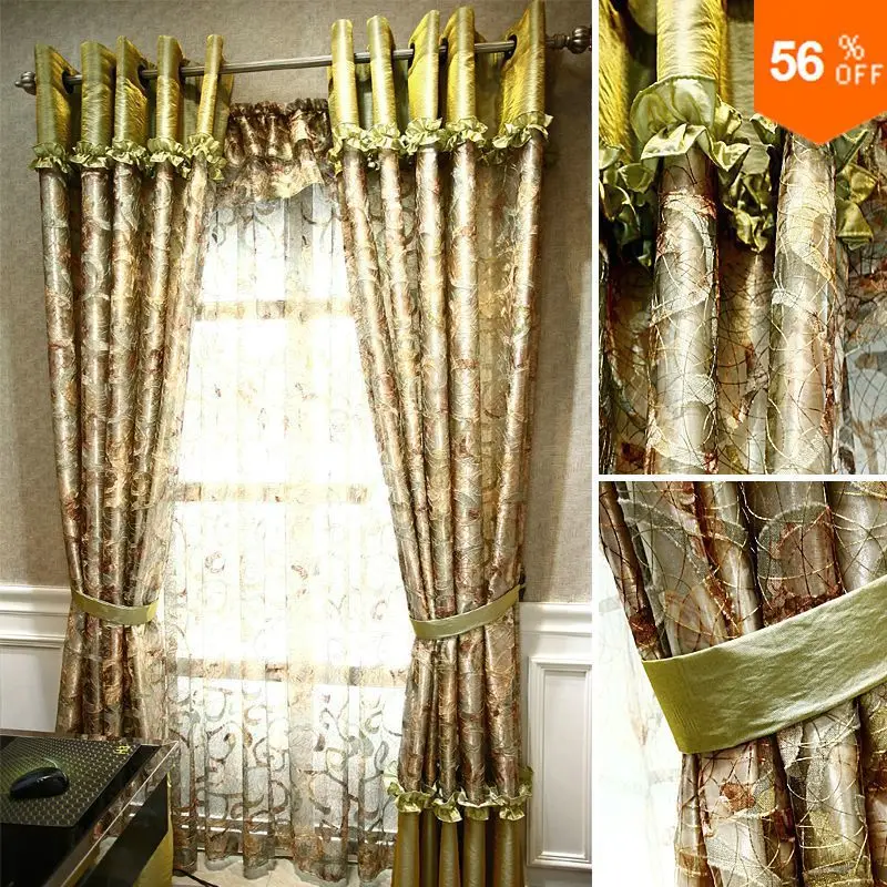 

Bamboo Extreme Quality The Blind Vivian Quality Bird Nest Forest Dodechedron curtain Finished Product Green Blinds The Tulle cur