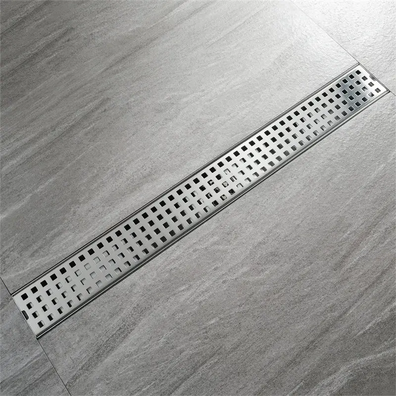 

Bathroom Floor Drain 304 Stainless steel Deodorizing Bathroom Floor Drain 60*7cm Washroom Shower Invisible Long Floor Drain