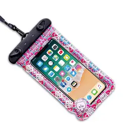 Bohemia Стиль смартфон рукав мешок многоцелевой открытый телефон носить водонепроницаемая сумка водостойкий Чехол для iPhone