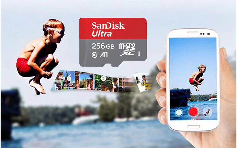 sandisk Micro SD 16 ГБ 32 ГБ 64 ГБ 128 ГБ 200 ГБ 256 Гб MicroSDHC/SDXC UHS-I Ultra C10 TF карта C4 16G 32G Cartao de Memoria