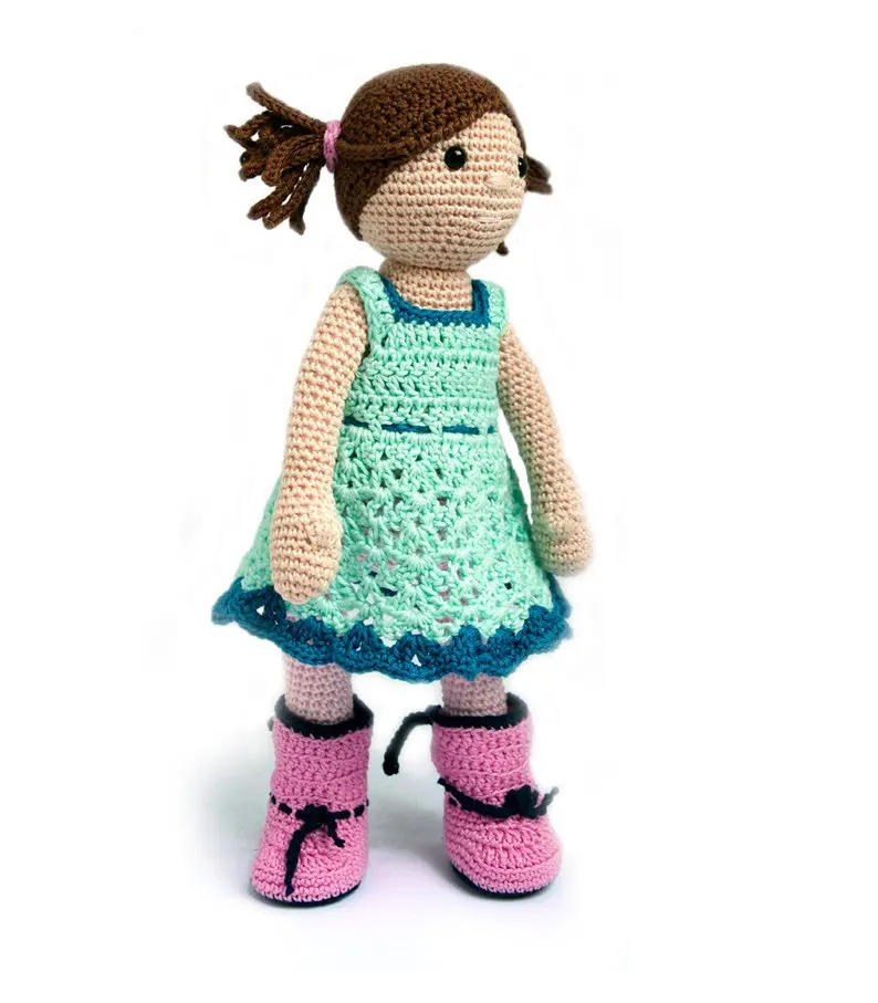 Крючком игрушки amigurumi погремушка ручной работы кукла Номер модели SY144
