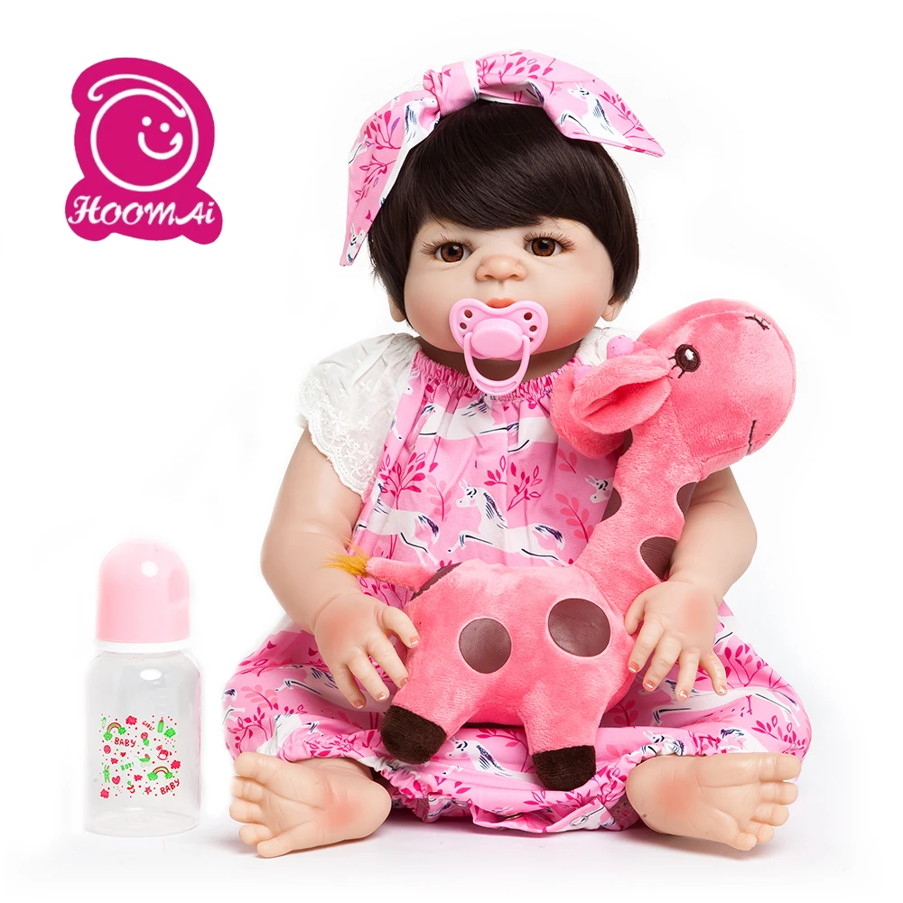 55 см кукла Bebe Reborn Baby реалистичный полный корпус силиконовый водонепроницаемый lol