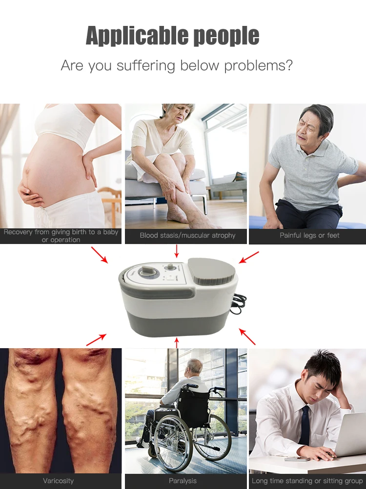 Air Wave Pressure Massager Continuous Compression Circulator Leg Arm Waist Leg Massageing Machine Muscles Relaxed Recovery Devic (8)