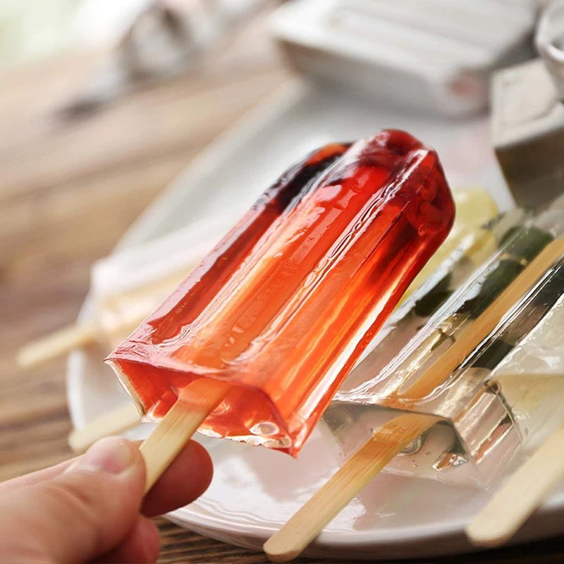 UPORS Popsicle Mold Stainless Steel Ice Cream Mold with Popsicle Holder Rack Ice Lolly Homemade Frozen Lolly Maker popsicle mold