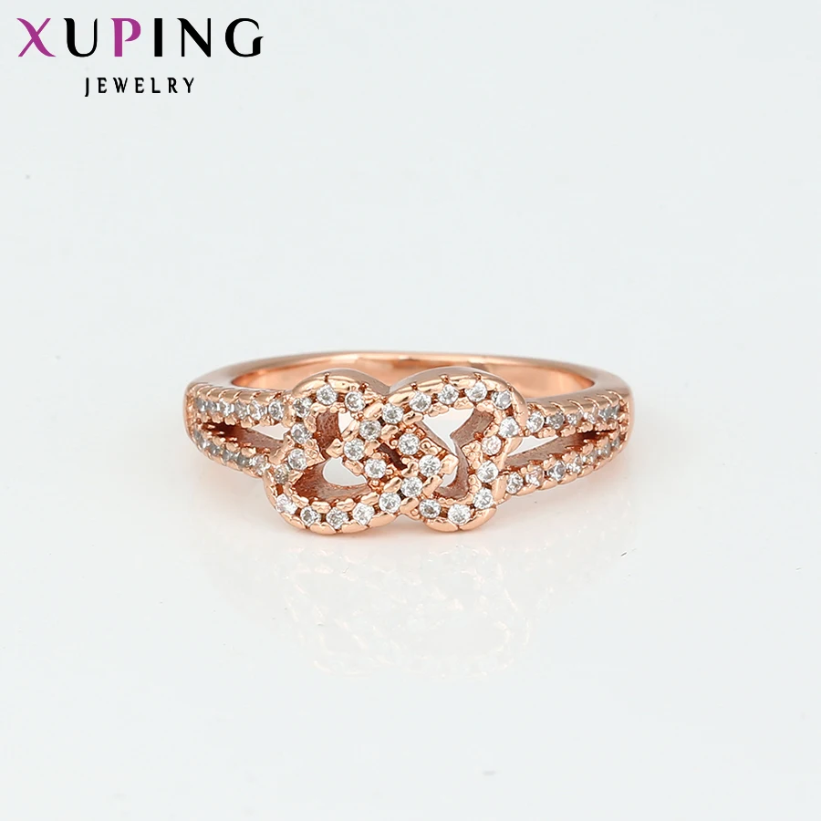 Xuping модное кольцо специальный дизайн кольца для женщин высокое качество синтетический кубический цирконий ювелирные изделия очаровательный подарок на Рождество 13179