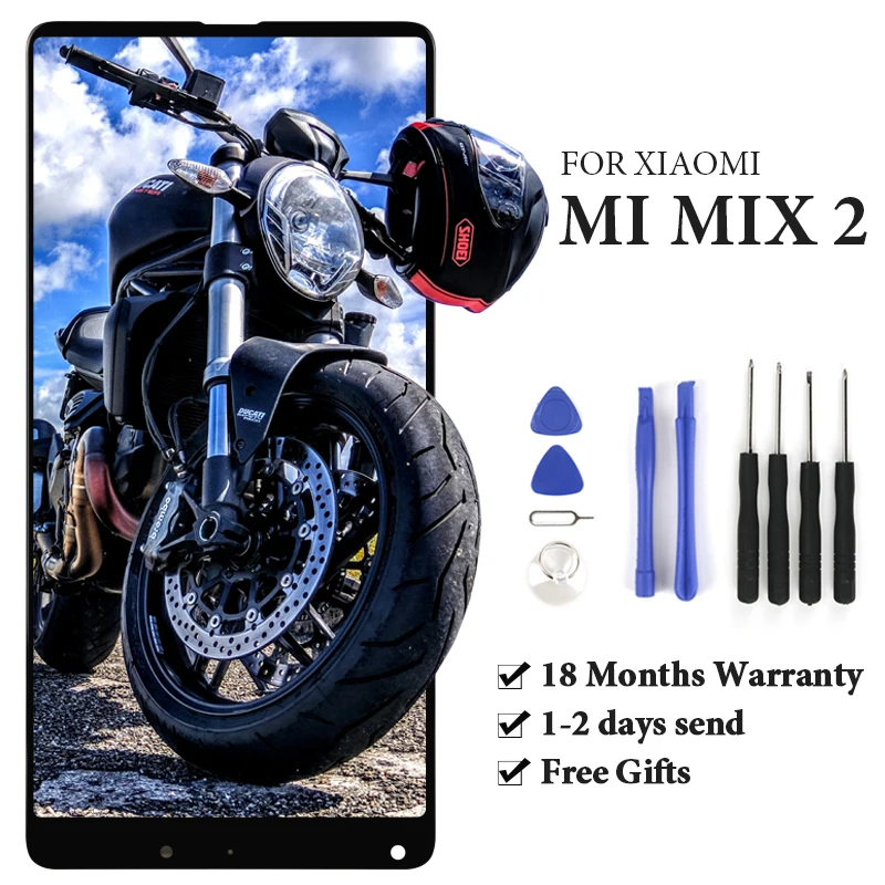 

LCD For Xiaomi MIX 2 Display With Touch Screen With Frame Assembly Mobile Phone Replacement For Xiaomi MIX 2 LCD Digitizer