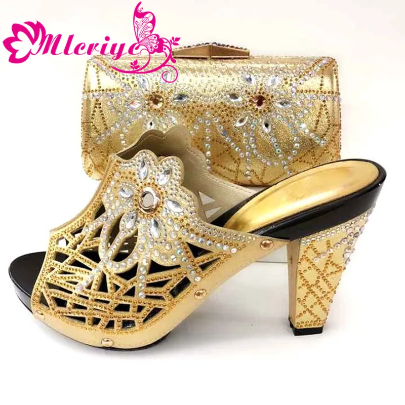 

New Arrival Luxury Shoes Women Designers Sales In Women Matching Shoes and Bag Set Summer High Heeled Shoes for Women Plus Size