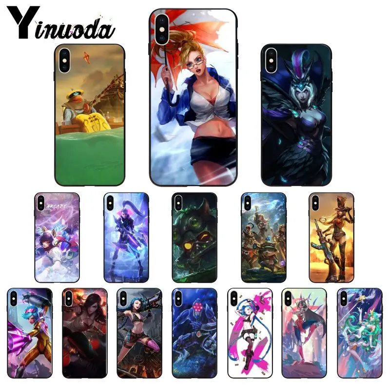 11pro MAX League of Legends LOL Pattern ТПУ Мягкие аксессуары для телефонов чехол iPhone 8 7 6 6S Plus X XS 5 5S
