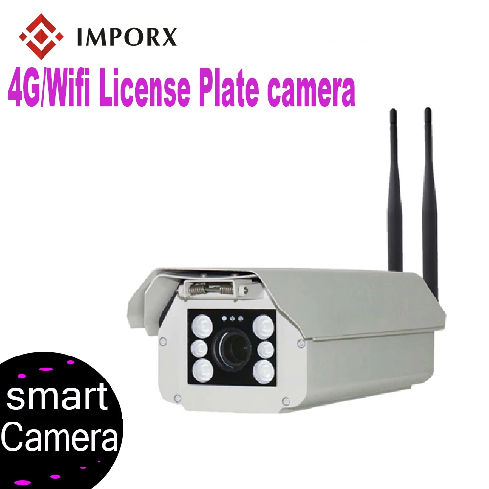 

IMPORX 6PCS 6-22mm Lens Camera with LPR Full Netcom 4G/WIFI HD 1080P IP66 Waterproof H.264 HighProfile for Highway & Parking Lot