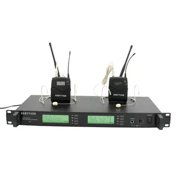 買取 プロフェッショナル Uhf Pll ワイヤレスマイクカラオケ音声コードレスシステムとデュアルボディパックトランスミッターヘッドセット Mirophone マイク
