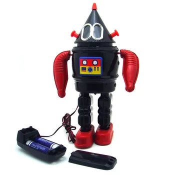 

[Funny] Adult Collection Retro Wind up toy Metal Tin electronic galaxy robot alien Clockwork toy figures model vintage toy gift