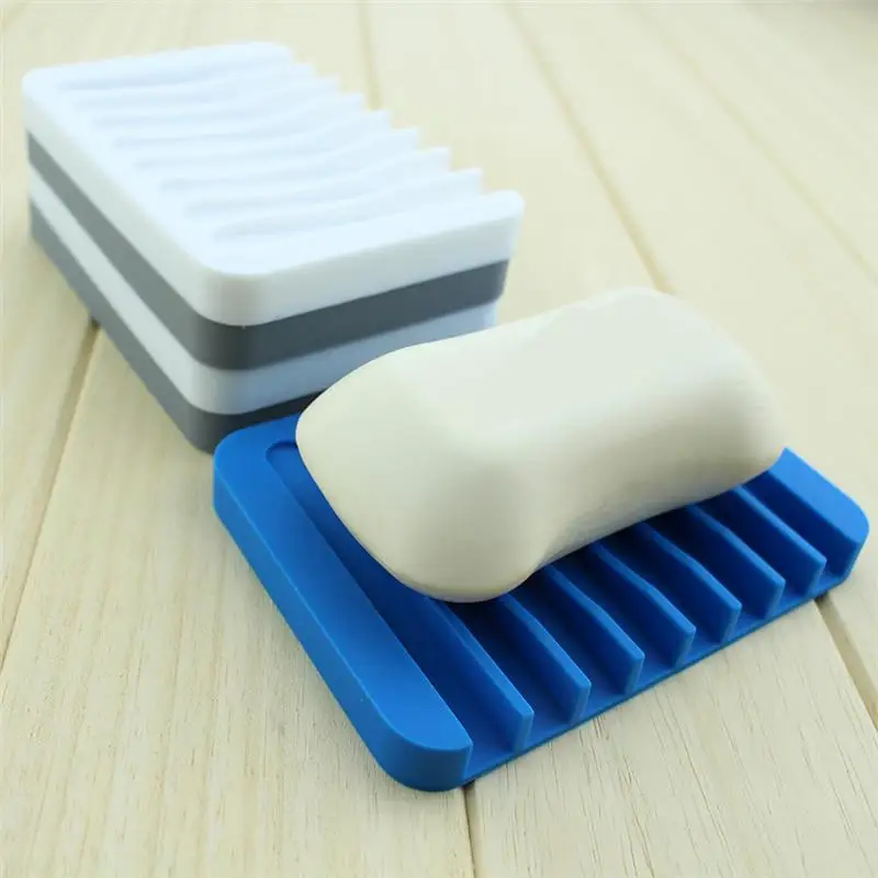 Силиконовая мыльница емкость для мыла Держатель мыльницы тарелка сушка на подносе для душа ванной кухни