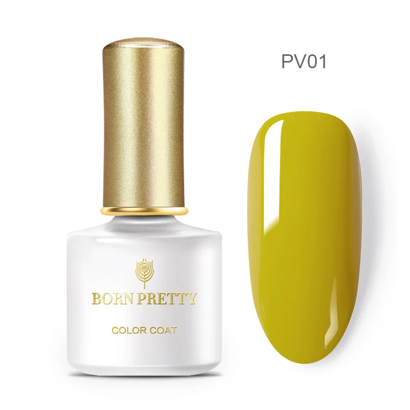 BORN PRETTY, 6 мл, оливково-зеленый цвет, Гель-лак для ногтей, чистый цвет, натуральная смола, отмачивается, для дизайна ногтей, УФ-светодиодный Гель-лак - Цвет: BP-PV01
