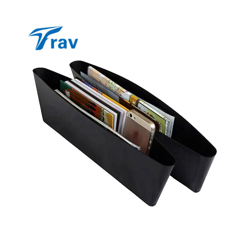

2PCS Car Organizer Seat Crevice Gap Storage Box Case Pocket Car Seat Side Slit for Wallet Phone Coins Cigarette Keys Cards