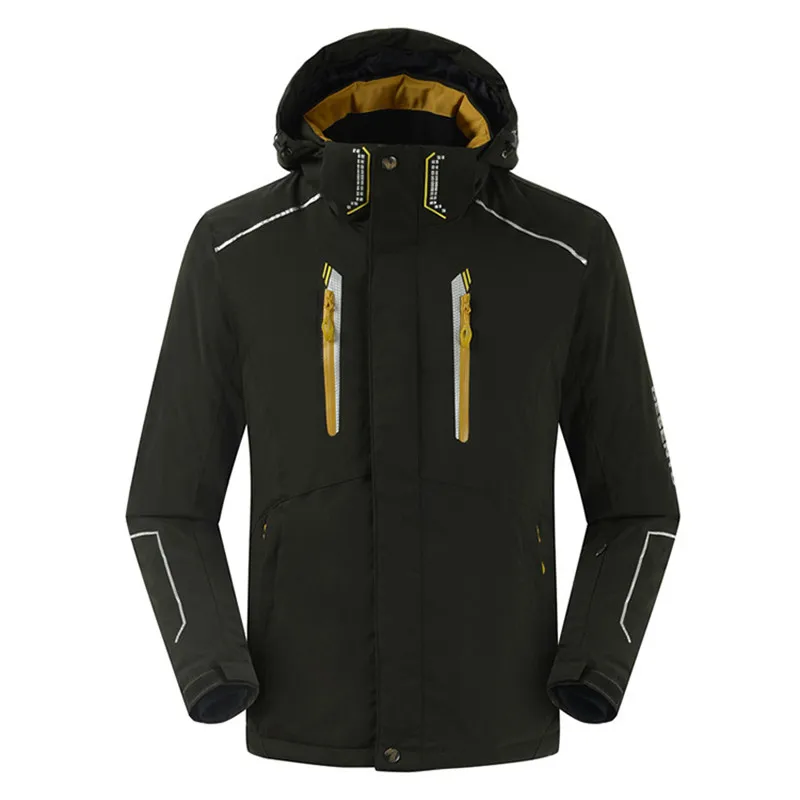 Высококачественная Мужская куртка, зимний костюм для сноуборда, Мужская Уличная теплая водонепроницаемая ветрозащитная дышащая одежда, мужская Лыжная одежда