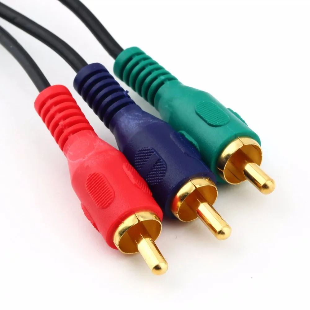 

Elistooop HDMI Male to 3 RCA Cable Video Audio Converter Component AV Adapter Cable Cord