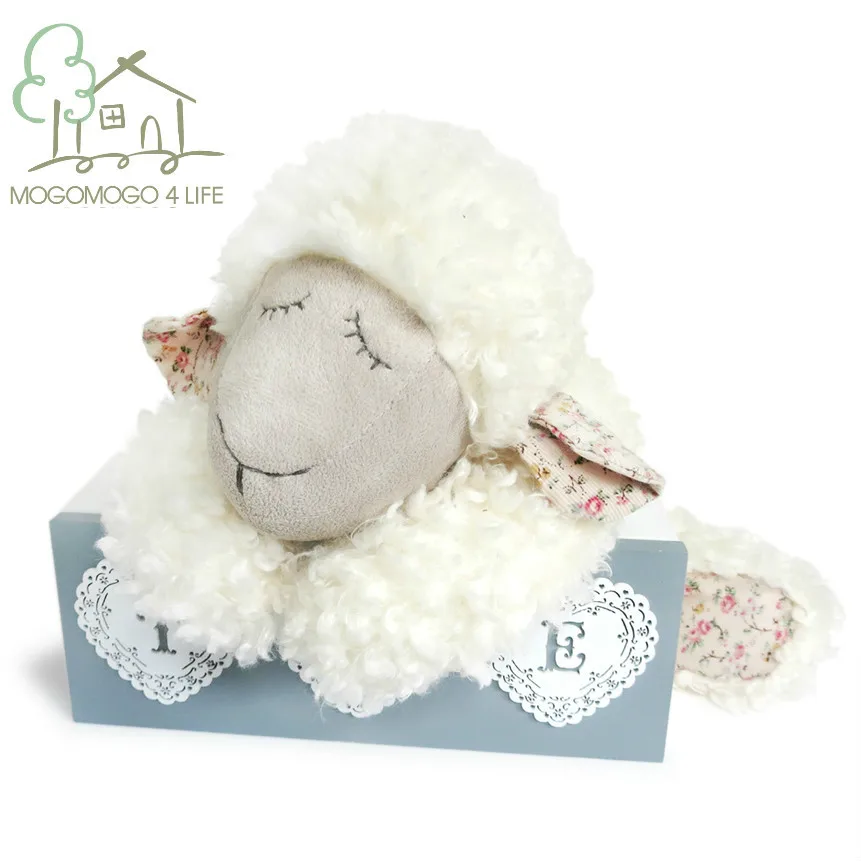 

Luxury Hot selling to Europe 30cm high quality 100% hand-made cute white sheep plush toys,stuffed animals, doll/toy