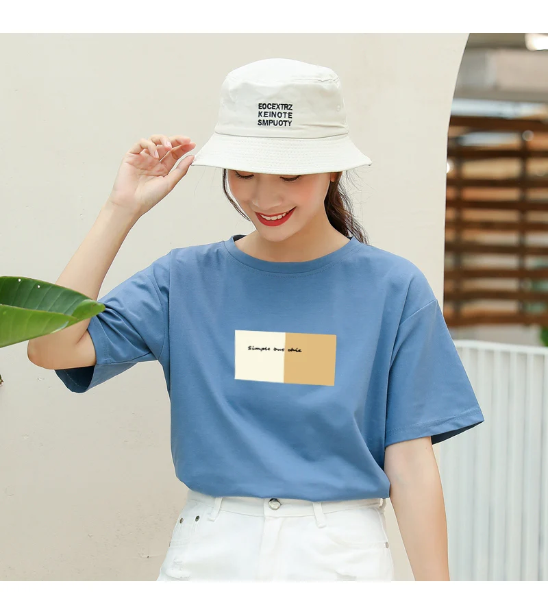 New Women T-shirts Casual Harajuku Letter Printed Tops Tee Summer Female Short Sleeve Cotton Loose Korean Tumblr T Shirt Clothes (2)