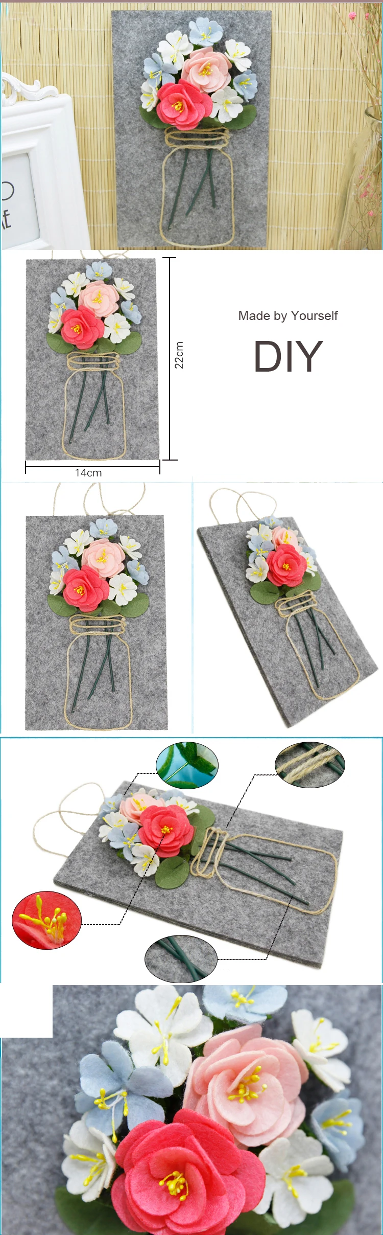 art flower wall hanging decoration gift (3)