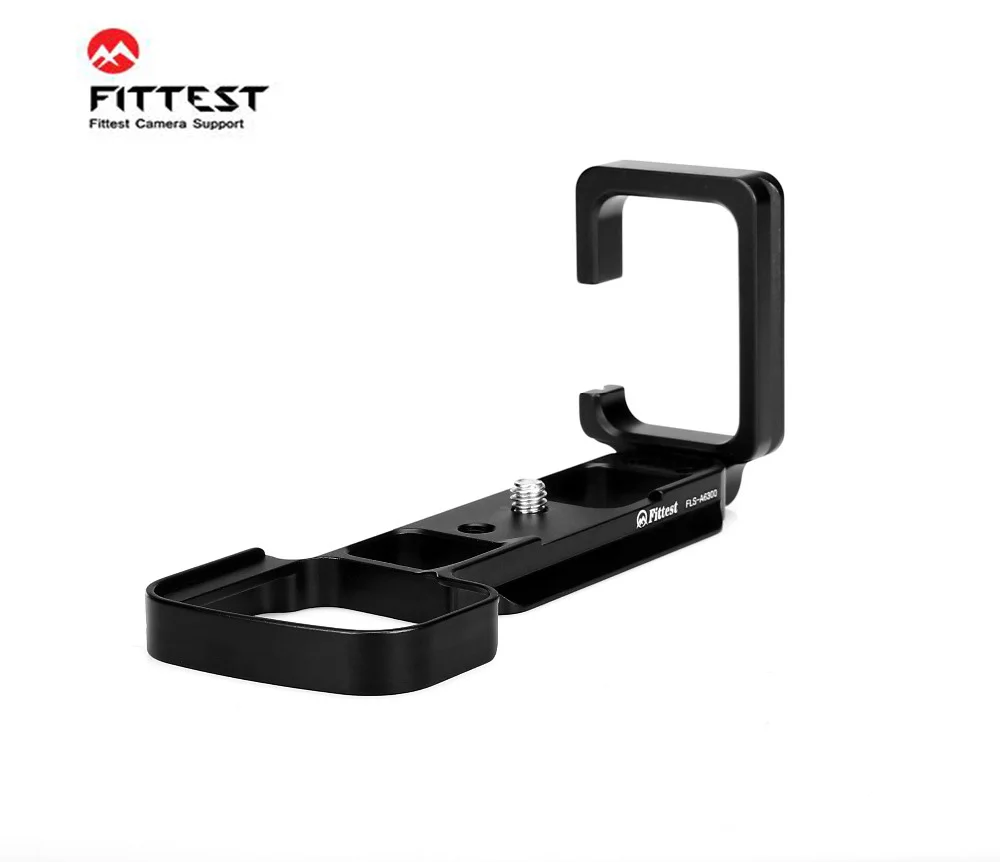 

FITTEST L shaped Vertical QR Plate Camera Holder L Bracket Base Grip for Tripod Plate Support for Sony a6300 and Sony a6400