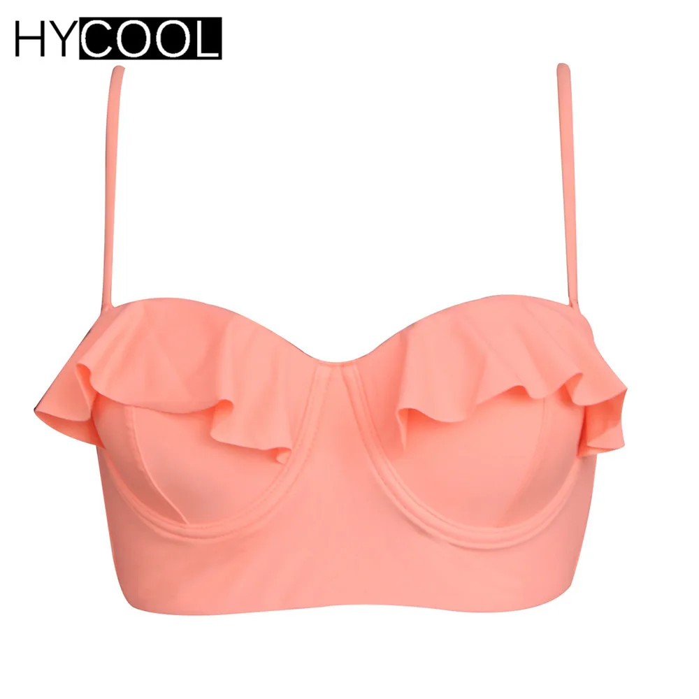 

HYCOOL Brazilian Bikini Top Push Up Padded Two-piece Separates Beachwear Female Swimwear Bra Sexy Women Swimsuit Top 2018