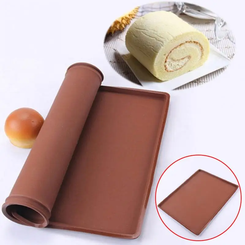 Non Stick Silicone Baking Mat Pad Baking Sheet Silicone Rolling Dough Mat Large Size for Cake