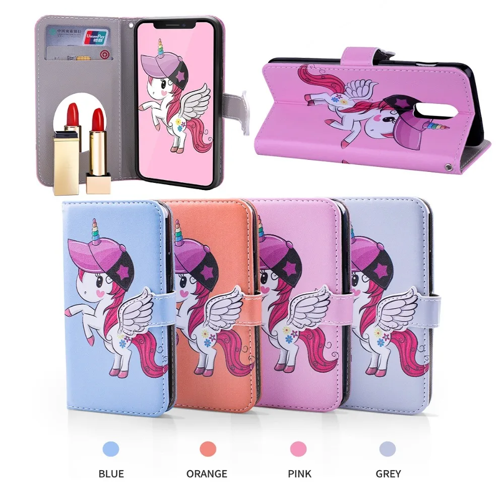 

Leather Flip case for OnePlus 5 6 6T Compact Phone Case Wallet Cute Angel Flip Stand holder Case for OnePlus 5 One plus 6 6T