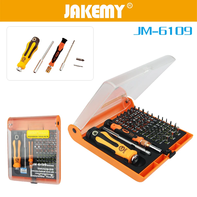 

72 in 1 JAKEMY Screwdriver Set Chrome Vanadium Steel Slotted Phillips Screw Driver Head For Household Appliance Repair Kit