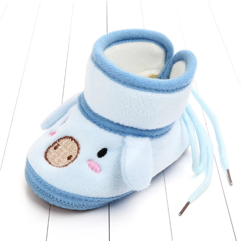 Indoor First Walkers Baby Shoes Cotton Anti-slip Booties Winter Wammer Baby Girl Boy Shoes Newborn Slippers Footwear Booties (18)