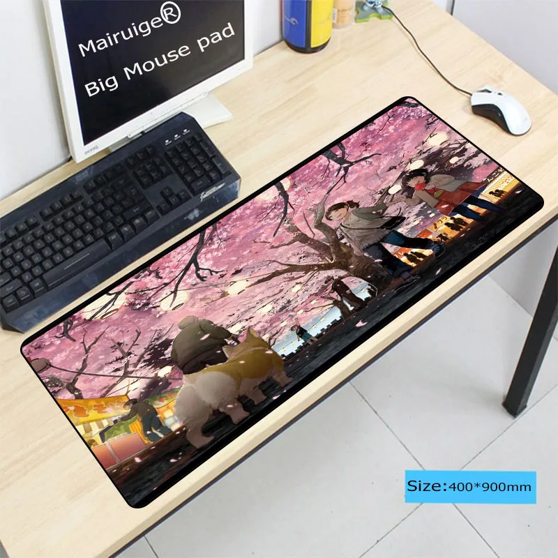 Mairuige Flower and Bird Large Speed Mouse Pad Gamer Desk Mousepad Best Wife Girl Friend Sister Gif