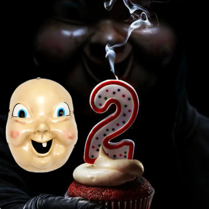 

Happy Death Day 2U Cosplay Resin Mask Adult Halloween Cosplay Prop Horrible Full Face Mask