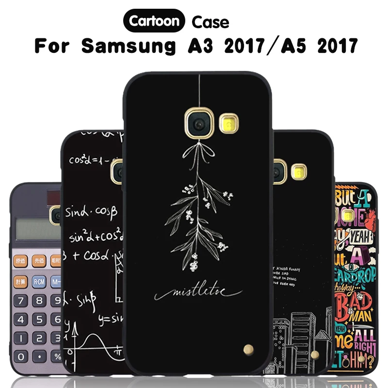Чехол JURCHEN с мультяшным принтом для Samsung Galaxy A5 2017 A520 A520F A5200 задняя крышка 4 7 дюйма A3