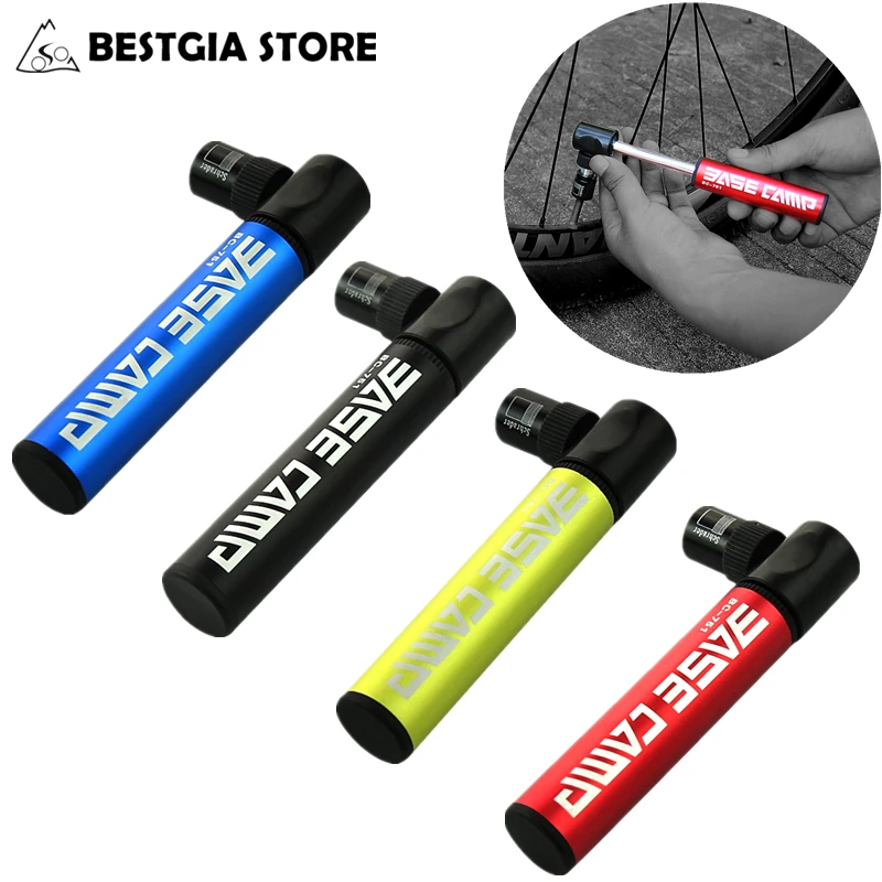 Mini Portable Bike Tire Pump Aluminum Alloy Bicycle Air Pump Ultralight