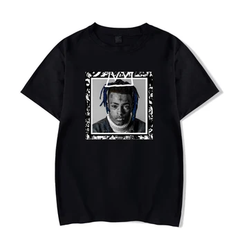 

2018 Newest Fashion Man Tshirt Xxxtentacion Summer Fashion Casual Black T-shirt Funny Cartoon Print T-shirt Hip Pop Tops