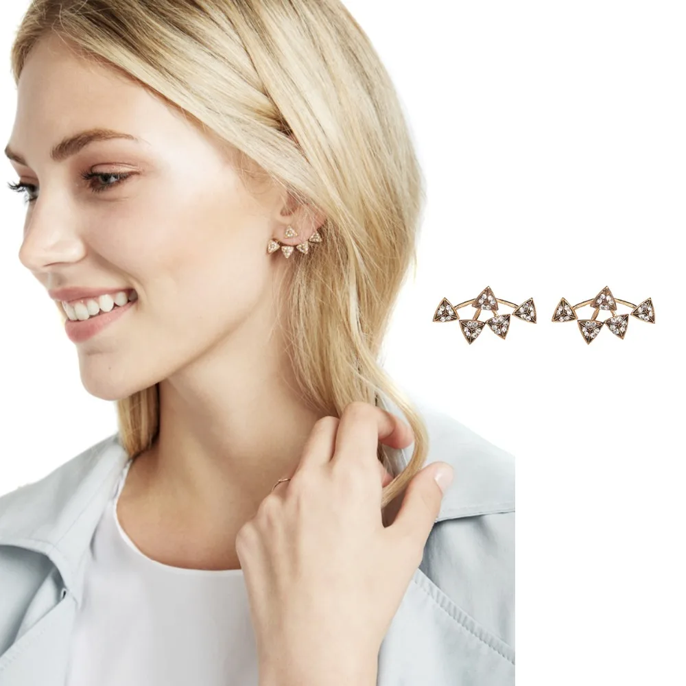 

JURAN New Design Big Crystal Brand Luxury Fashion Statement Jewelry Push-back Stud Earrings For Women Party Wedding J50226
