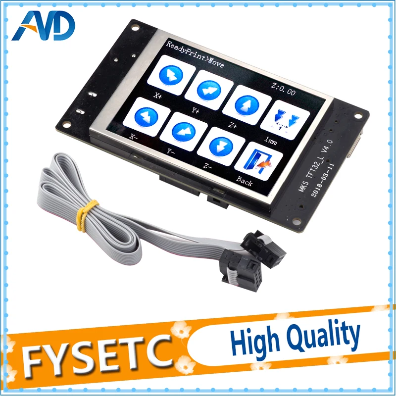 3D Printer Parts MKS TFT32 V4.0 Smart Controller Display 3.2 inch Touch Screen Support APP/BT/editing For MKS Smoothieboard 3D Printer Parts MKS TFT32 V4.0 Smart Controller Display 3.2 inch Touch Screen Support APP/BT/editing For MKS Smoothieboard
