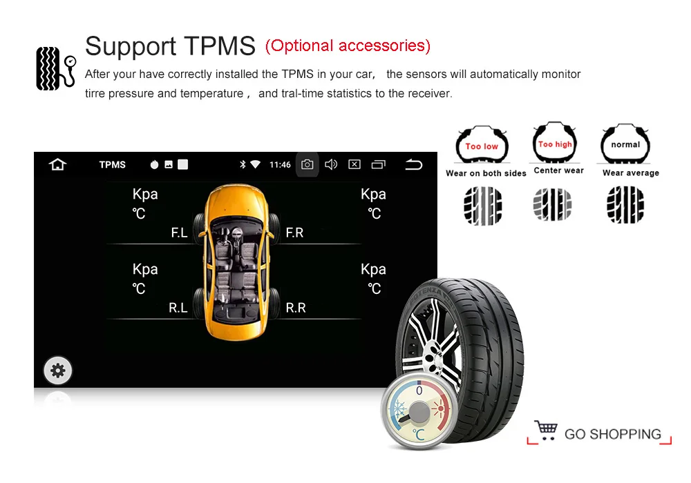 Top NaviFly 9" Android 8.0 Car Multimedia radio audio player or BMW/E39/X5/M5/E53 support Canbus 4G Wifi GPS Navigation RDS 33