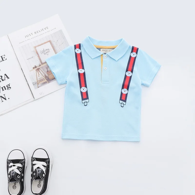 Fashion Summer Cotton Baby Boys Short Sleeved T-shirt Printed Children Tees Kids Tops For Age 2-7 Years Old Fashion Summer Cotton Baby Boys Short Sleeved T-shirt Printed Children Tees Kids Tops For Age 2-7 Years Old