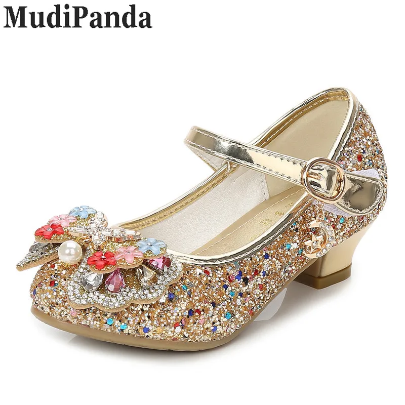 girls glitter high heels