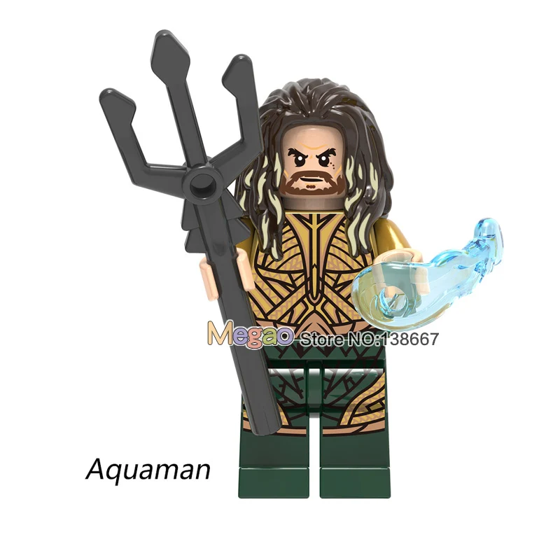 

Single Sale Building Blocks Super Hero Aquaman XH743 Reverse-Flash Parademon Green Lantern Booster Gold Parademon Gift Toy