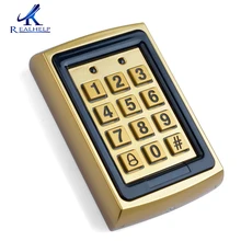 2 шт. в партии золотая дверь контроль доступа близость клавиатуры RFID ID карты большой емкости 8000 пользователей умный дверной контроль Лер RFID считыватель