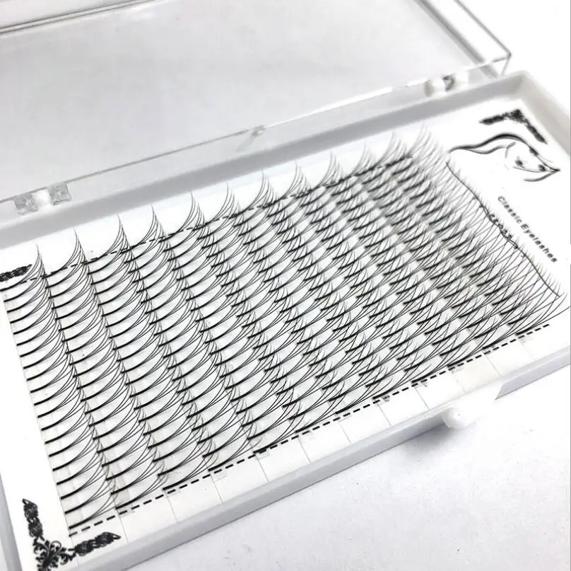 

1box big capacity Russian Volume Eyelash 3D Eyelash Extensions 0.07 mm Thickness C D curl Mink Strip Eyelashes Individual Lashes