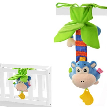

Sozzy Multi Function Baby Rattle Bell Infant Baby Crib Stroller Stuffed Monkey Stretch Hanging Toy Early Educational Toys